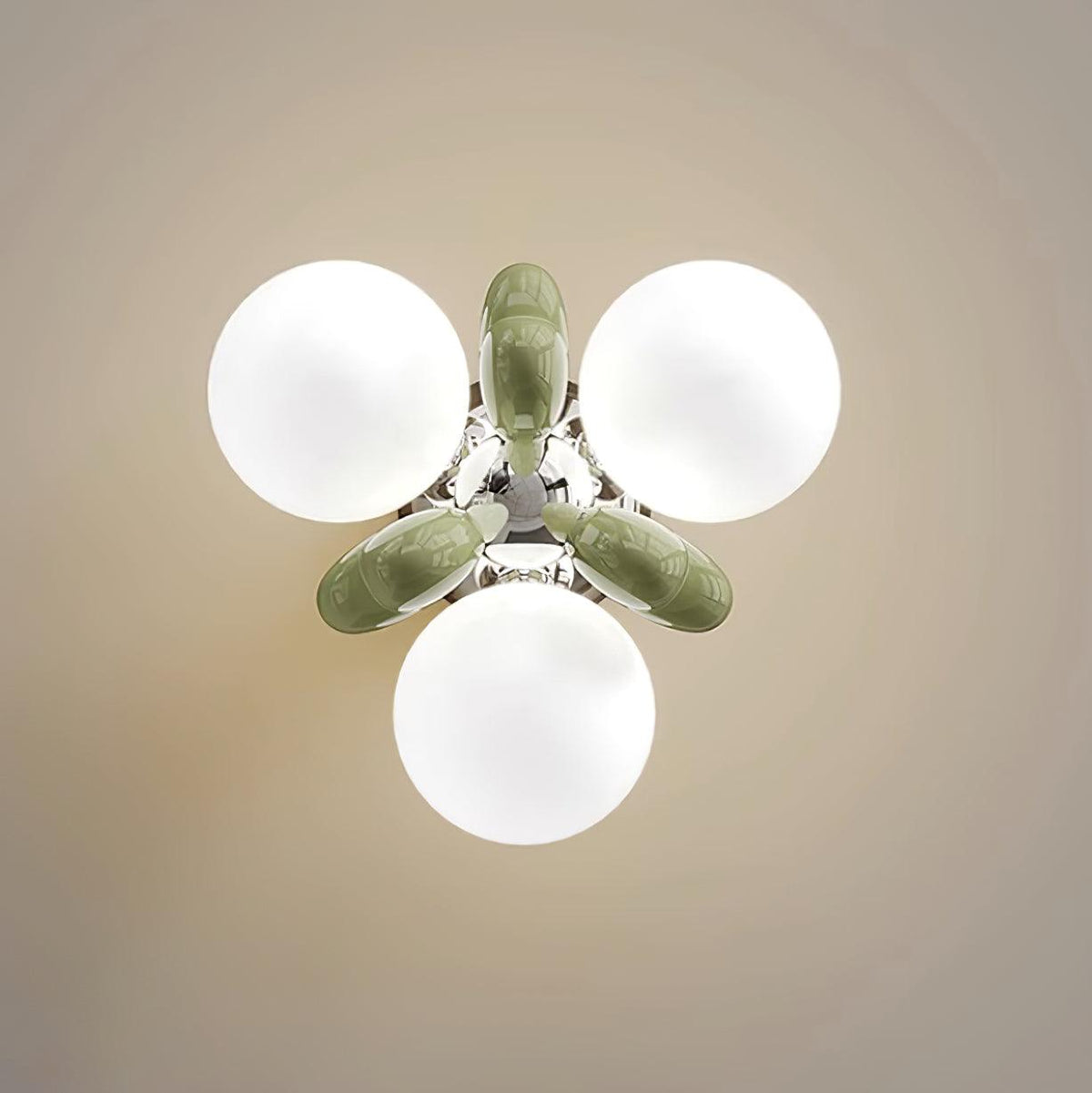 Cream Nica Glass Ceiling Light — product view 17