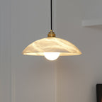 Alabaster Dome Swag Alabaster Pendant Lamp – product view 3