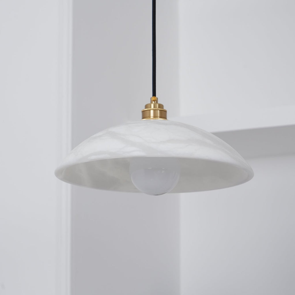Alabaster Dome Swag Alabaster Pendant Lamp – product view 18