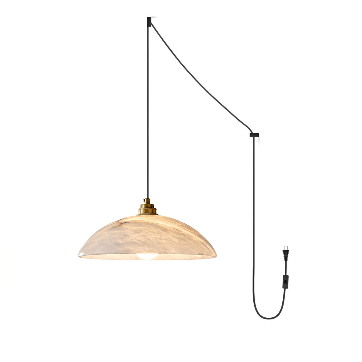 Alabaster Dome Swag Alabaster Pendant Lamp – product view 21