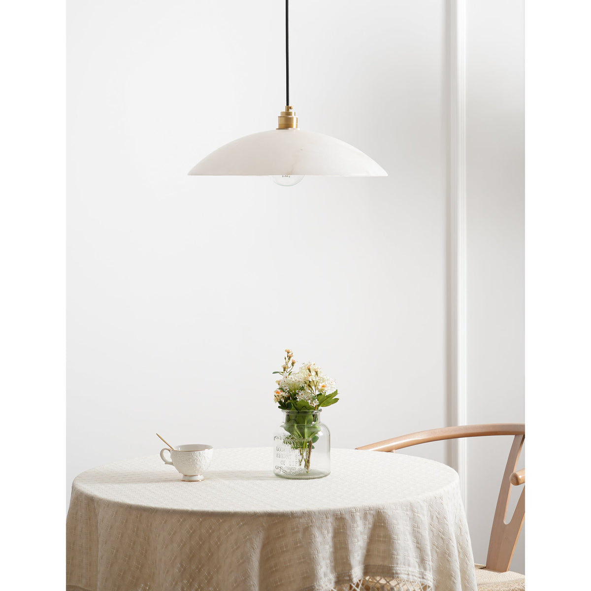 Alabaster Dome Swag Alabaster Pendant Lamp – product view 28