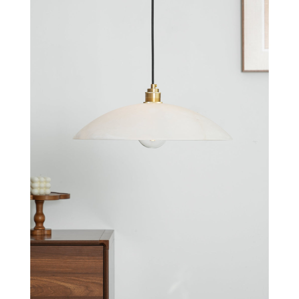 Alabaster Dome Swag Alabaster Pendant Lamp – product view 34