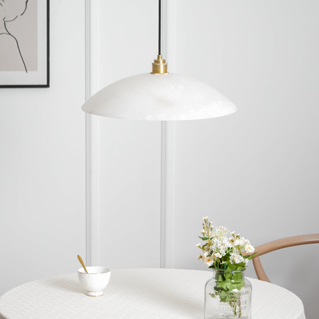 Alabaster Dome Swag Alabaster Pendant Lamp – product view 41