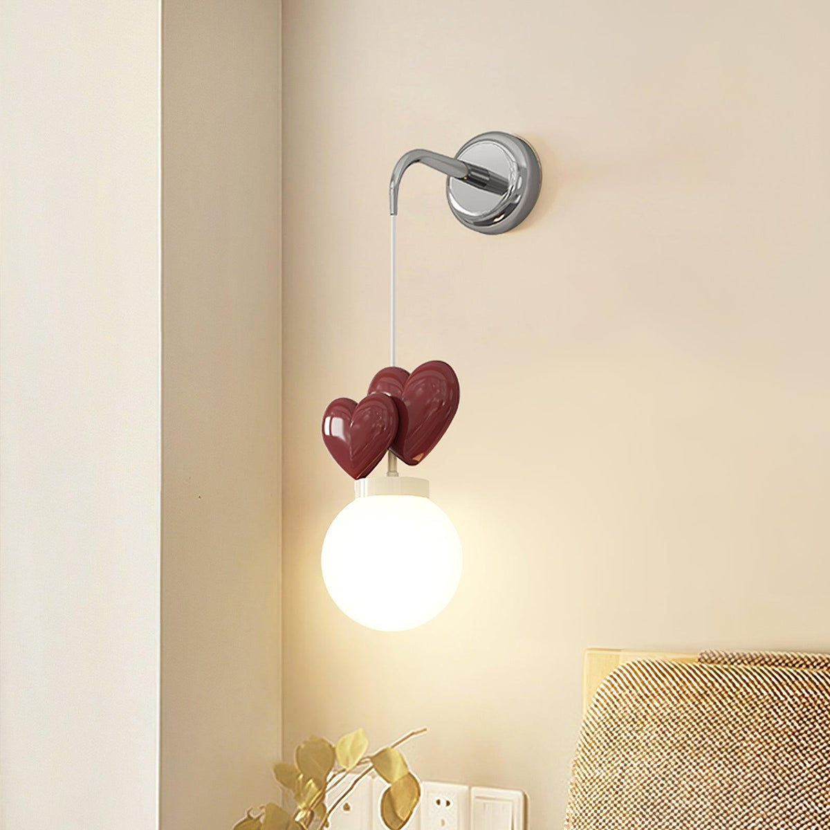 Pokoch Love Glass Wall Lamp — product view 3