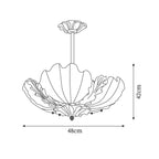 Murano Shell Glass Pendant Lamp — product view 5