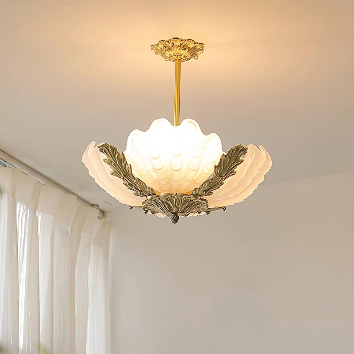 Murano Shell Glass Pendant Lamp — product view 6
