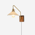 Retro Kelsey Plug In Glass Wall Light — product view 1