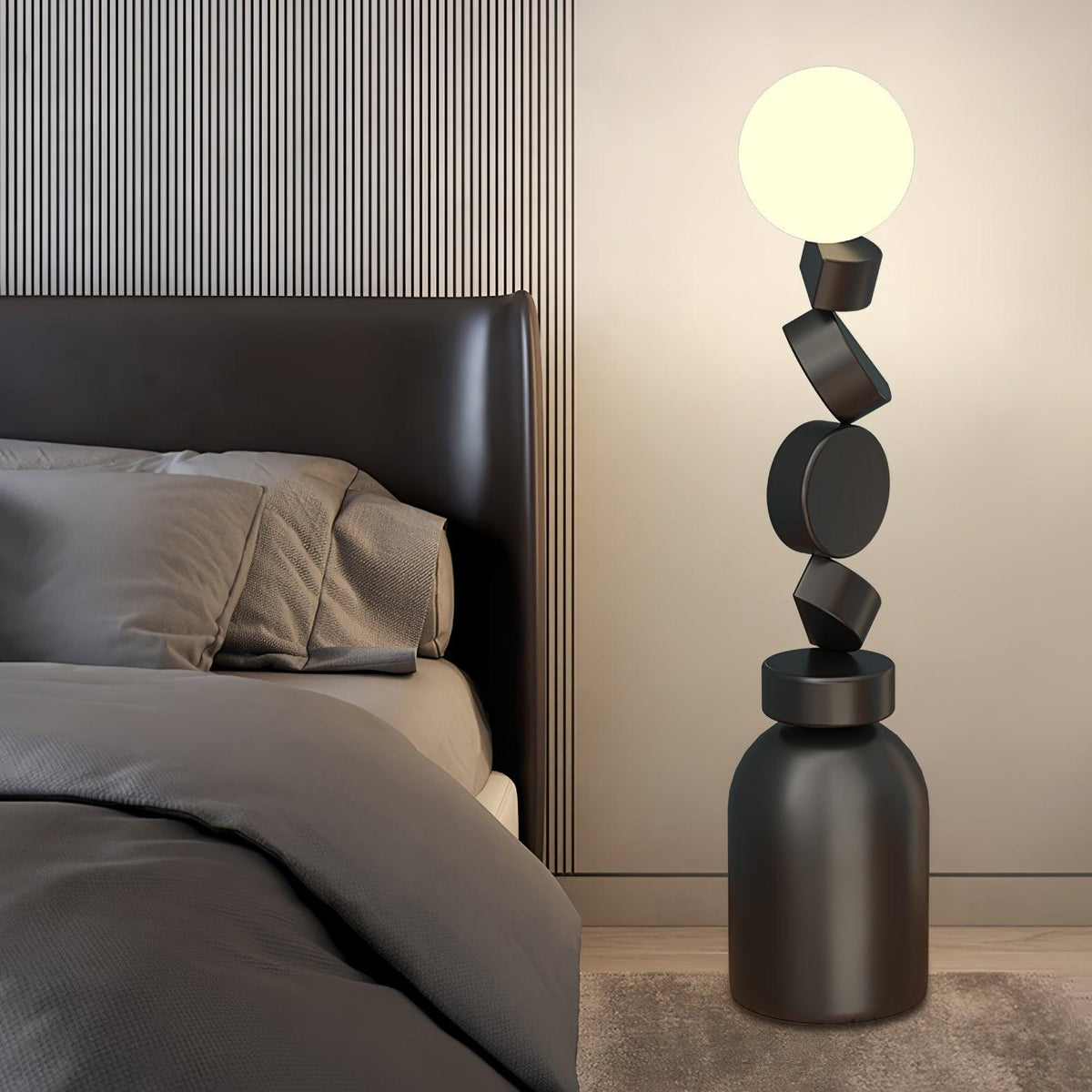 Modern Cubu Metal Floor Lamp — product view 2
