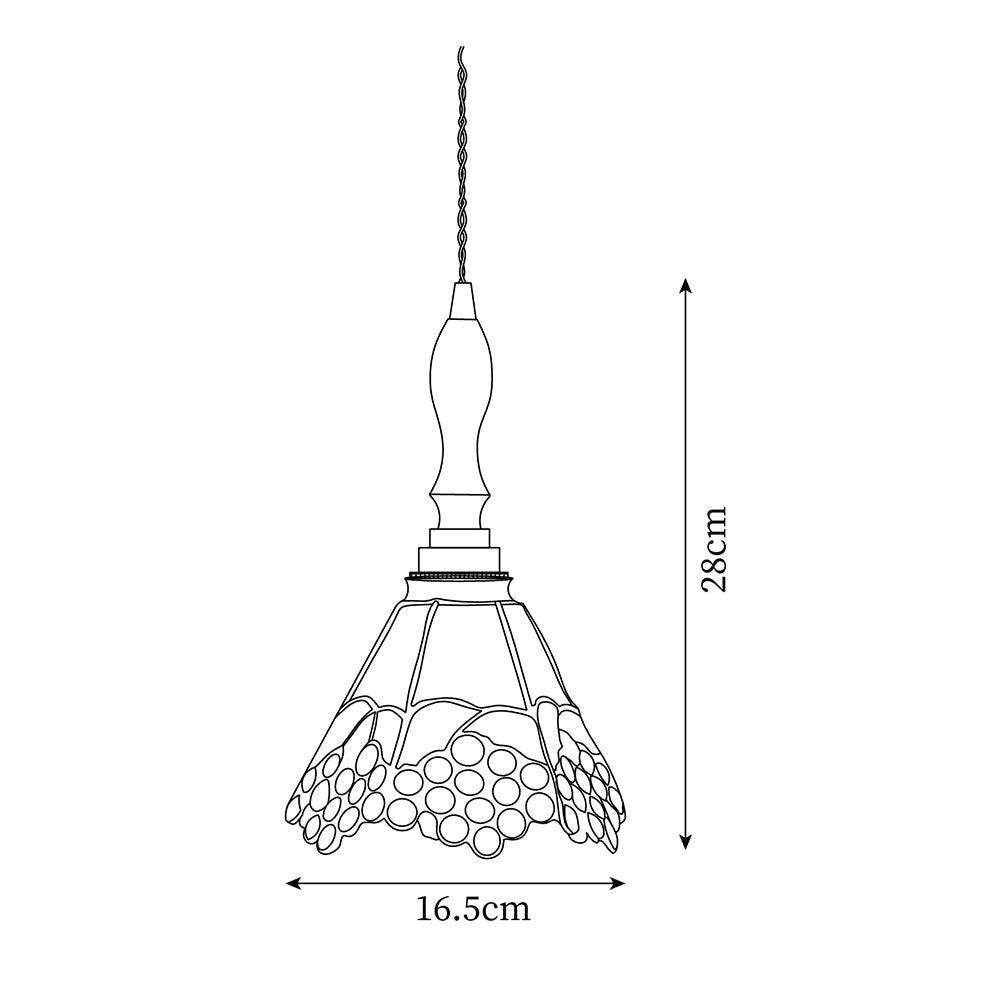 Retro Nance Glass Pendant Lamp — product view 5