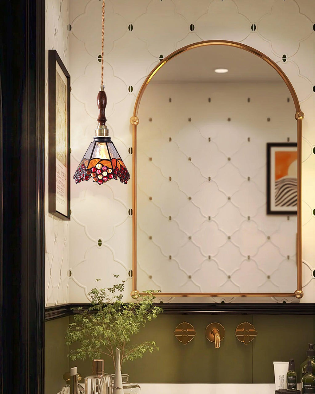 Retro Nance Glass Pendant Lamp — product view 10