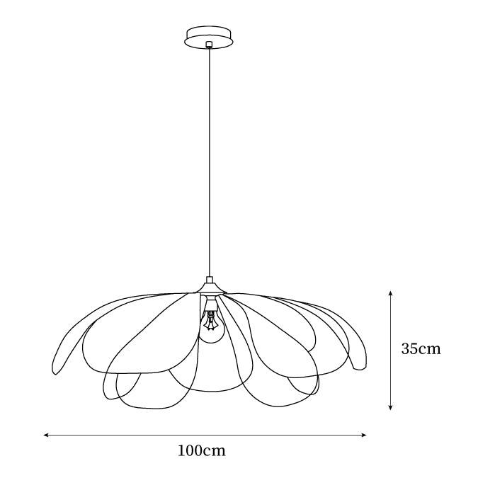 Rattan Petal Pendant Lamp — product view 5