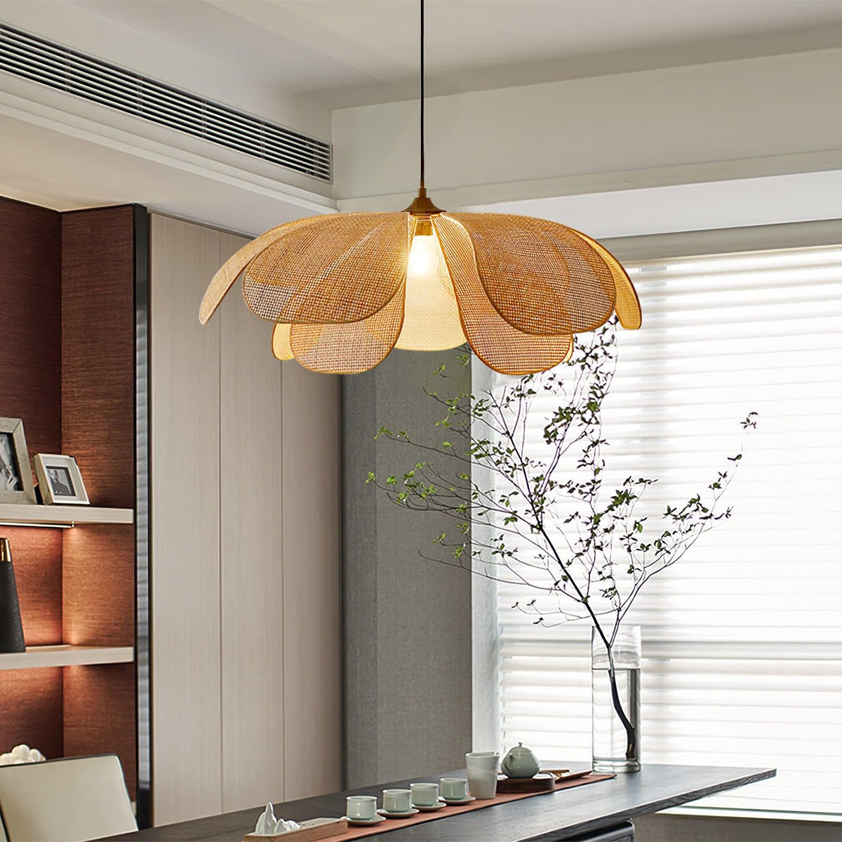 Rattan Petal Pendant Lamp — product view 7