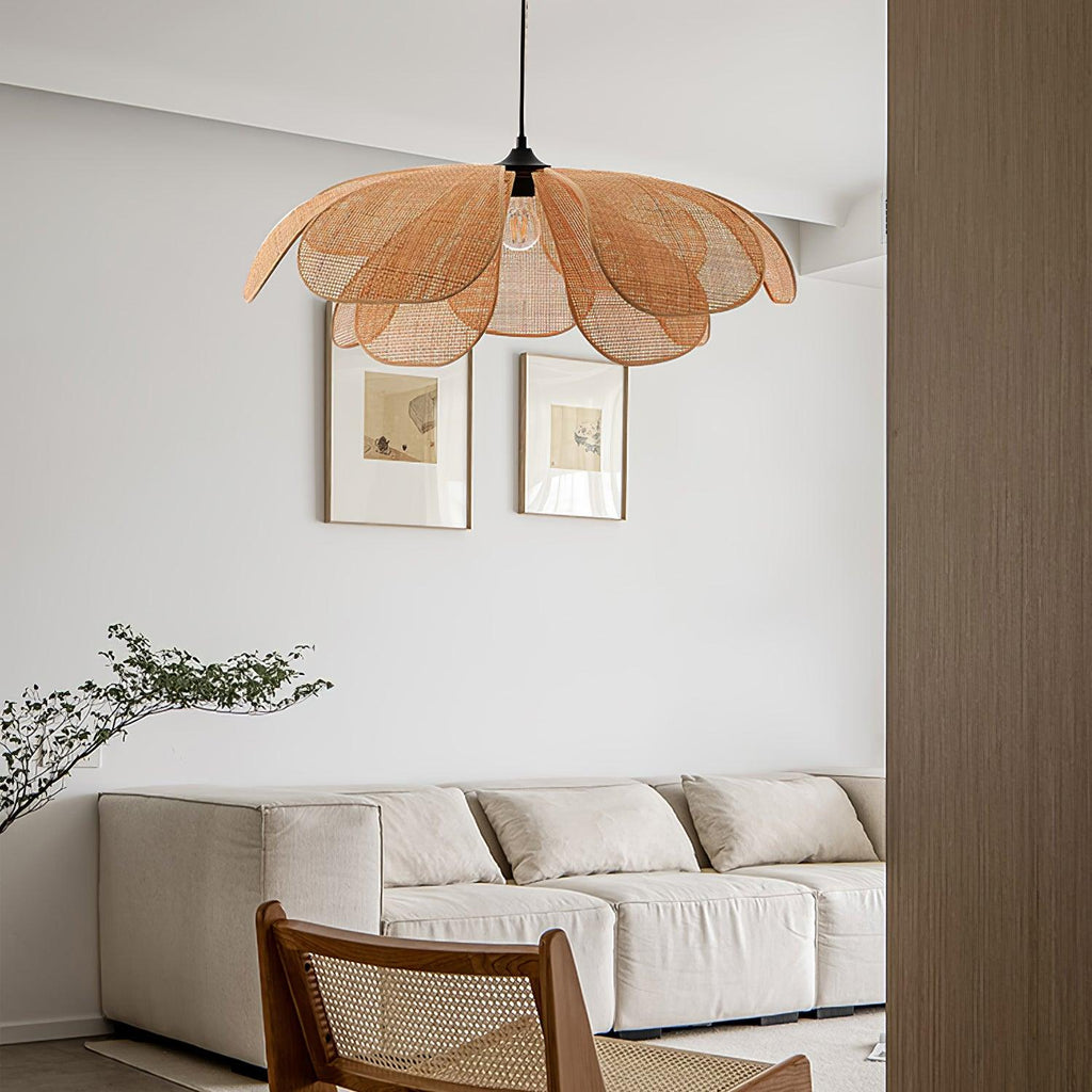 Rattan Petal Pendant Lamp — product view 12
