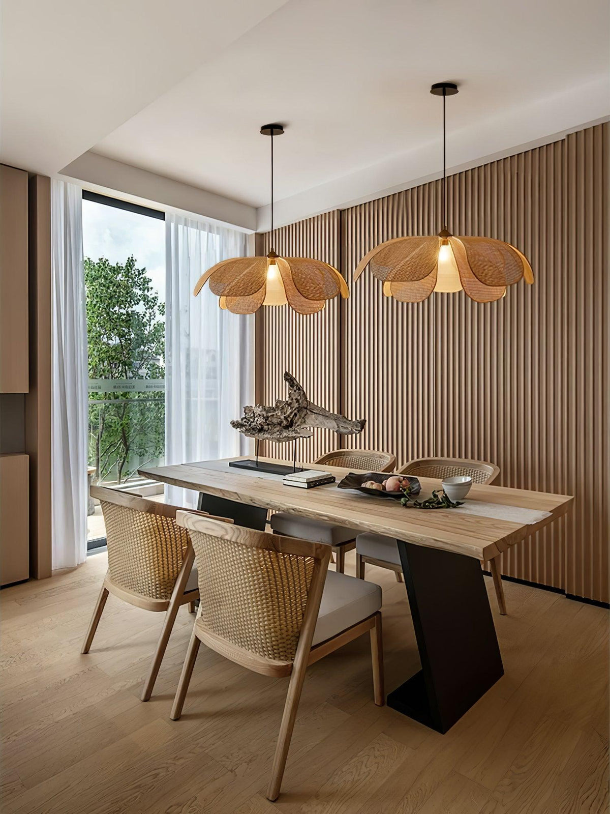 Rattan Petal Pendant Lamp — product view 18