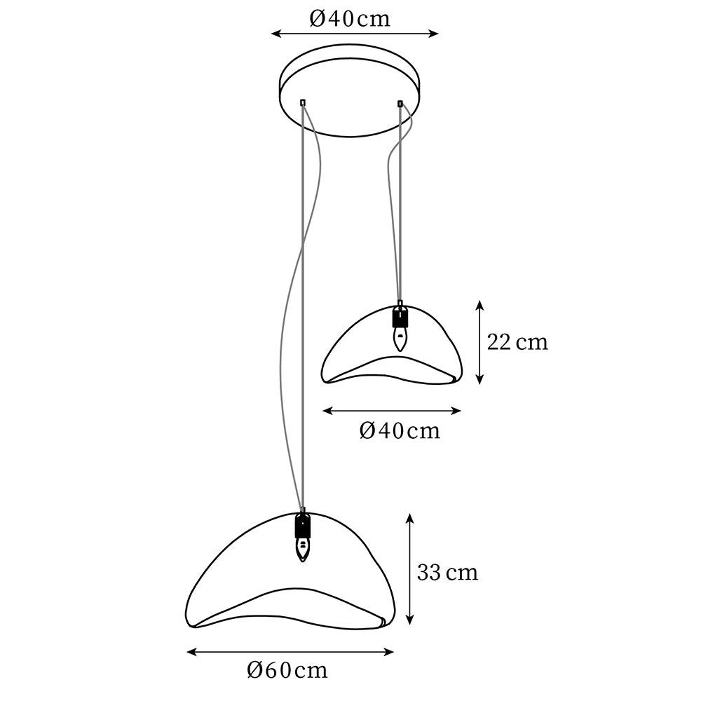 Wabi-Sabi Combination A Metal Chandelier — product view 6