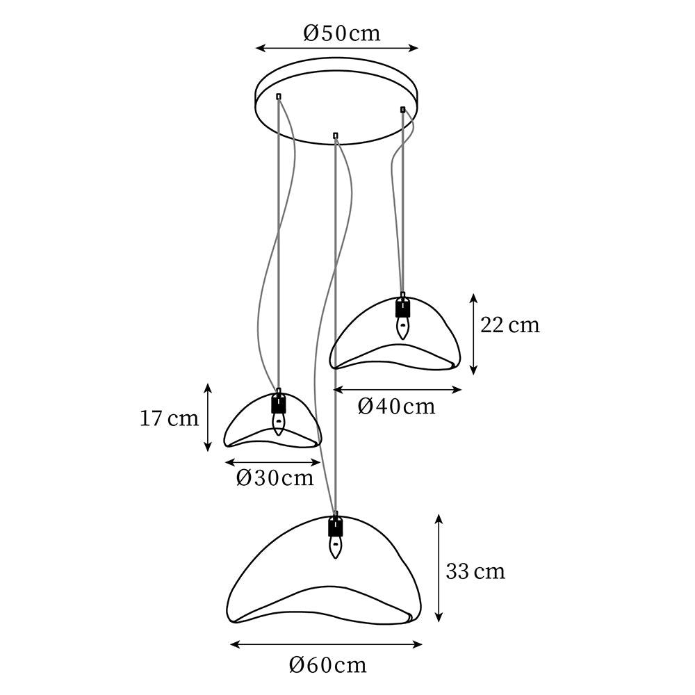 Wabi-Sabi Combination A Metal Chandelier — product view 7