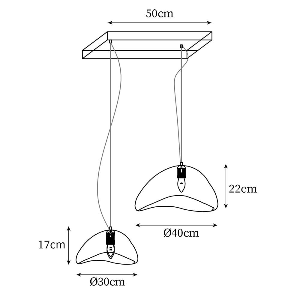 Wabi-Sabi Combination A Metal Chandelier — product view 9