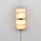 Alabaster Staircase Plug-in Wall Lamp – product view 7