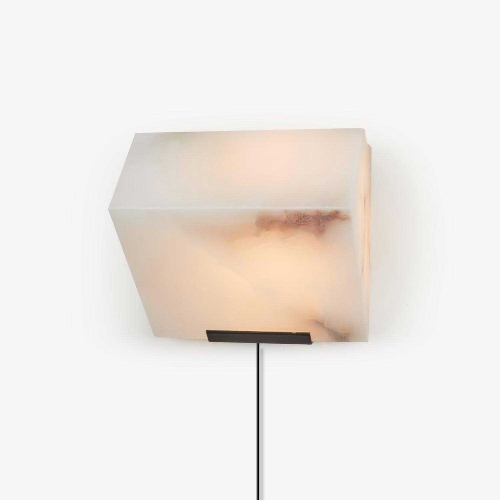 Alabaster Staircase Plug-in Wall Lamp – product view 9