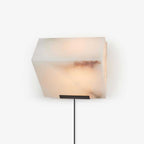 Alabaster Staircase Plug-in Wall Lamp – product view 9