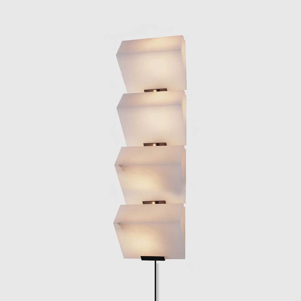 Alabaster Staircase Plug-in Wall Lamp – product view 12