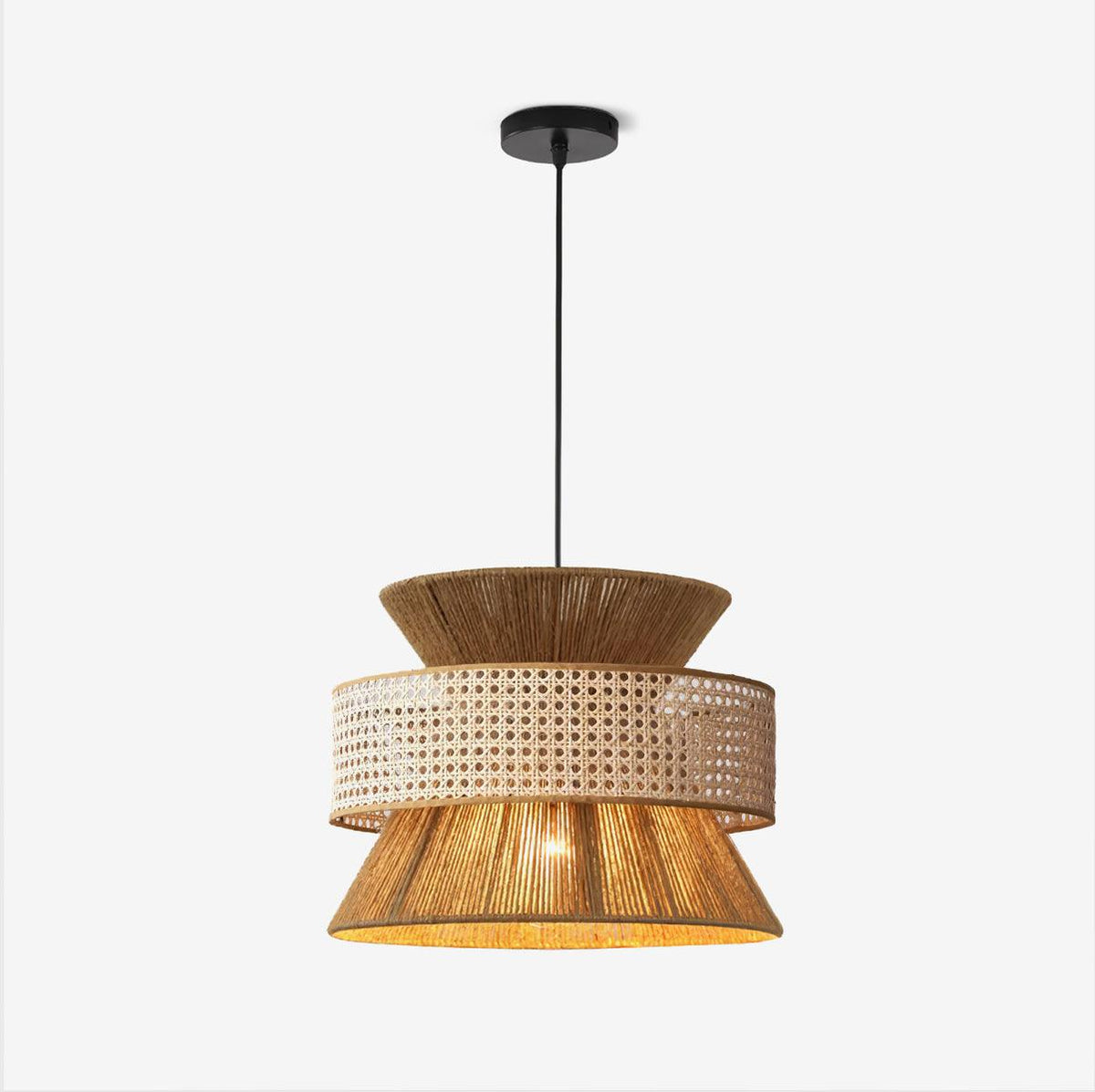 Rattan Bamboo Pendant Lamp — product view 1
