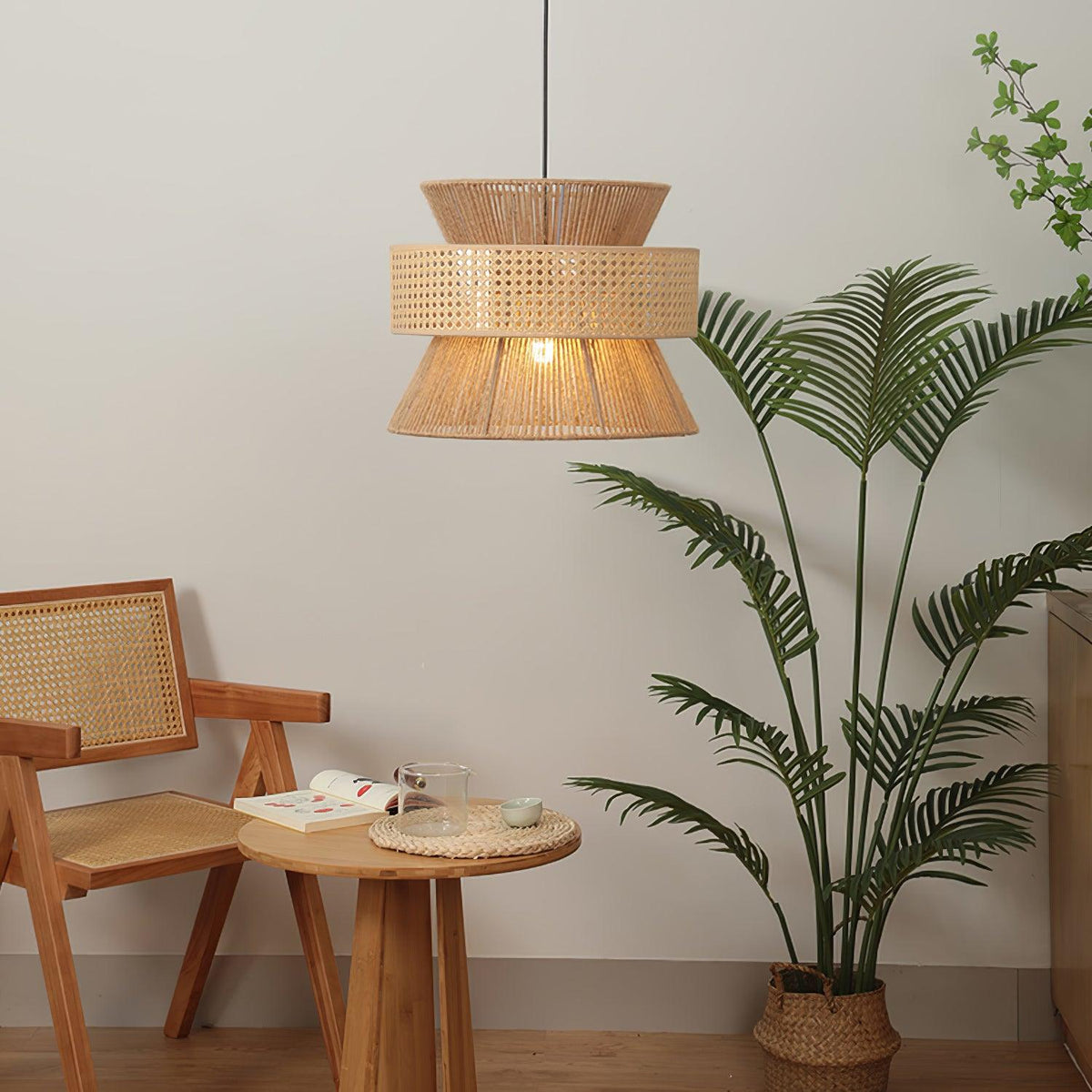 Rattan Bamboo Pendant Lamp — product view 2