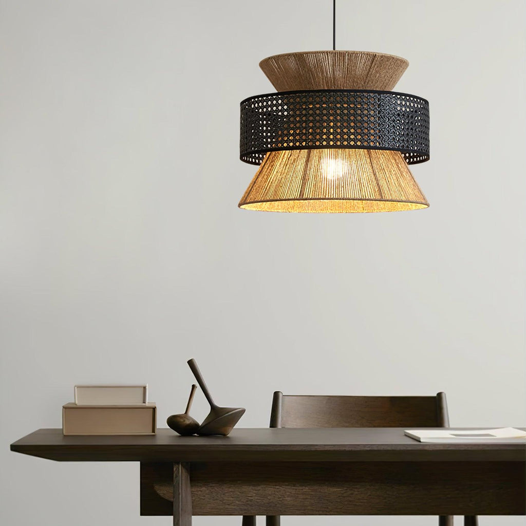 Rattan Bamboo Pendant Lamp — product view 3