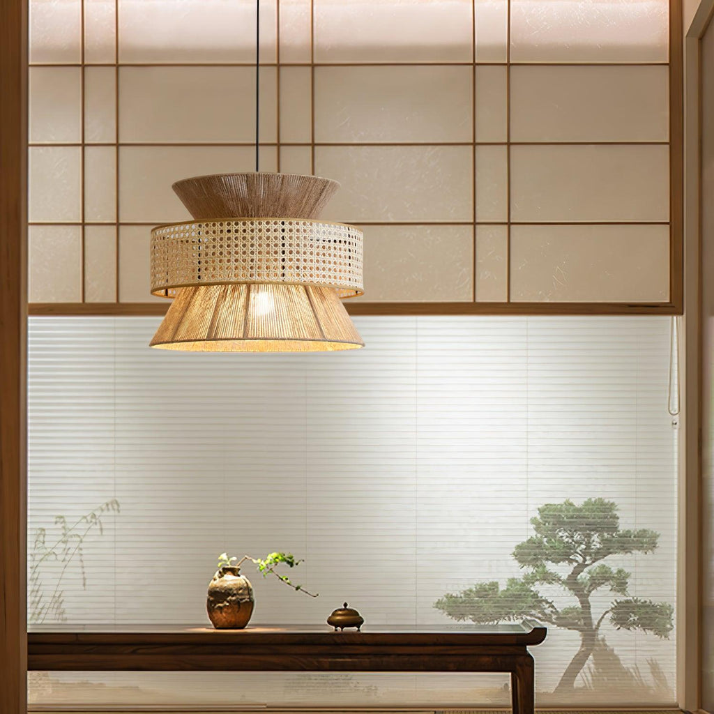 Rattan Bamboo Pendant Lamp — product view 9