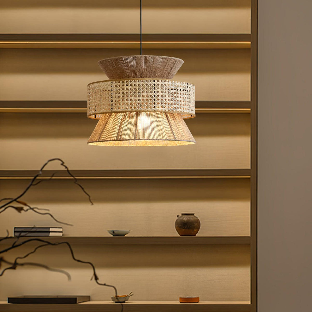 Rattan Bamboo Pendant Lamp — product view 10