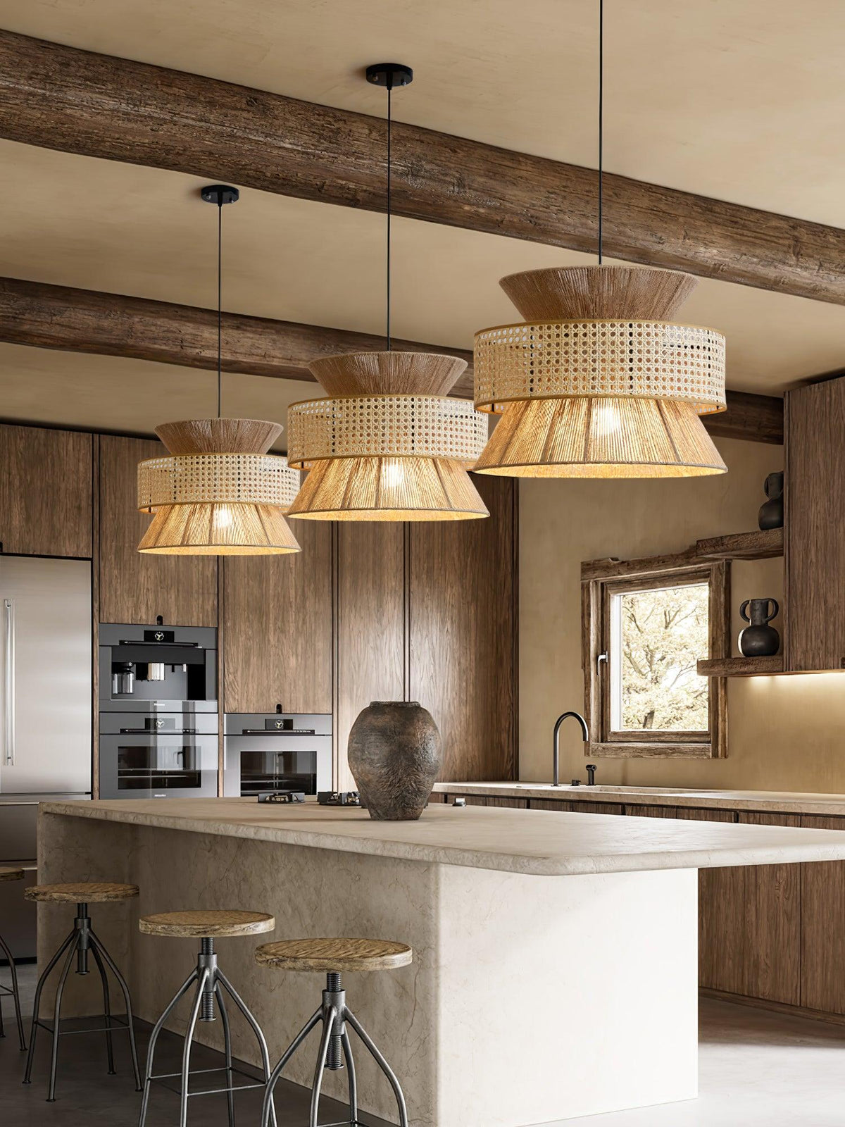Rattan Bamboo Pendant Lamp — product view 19