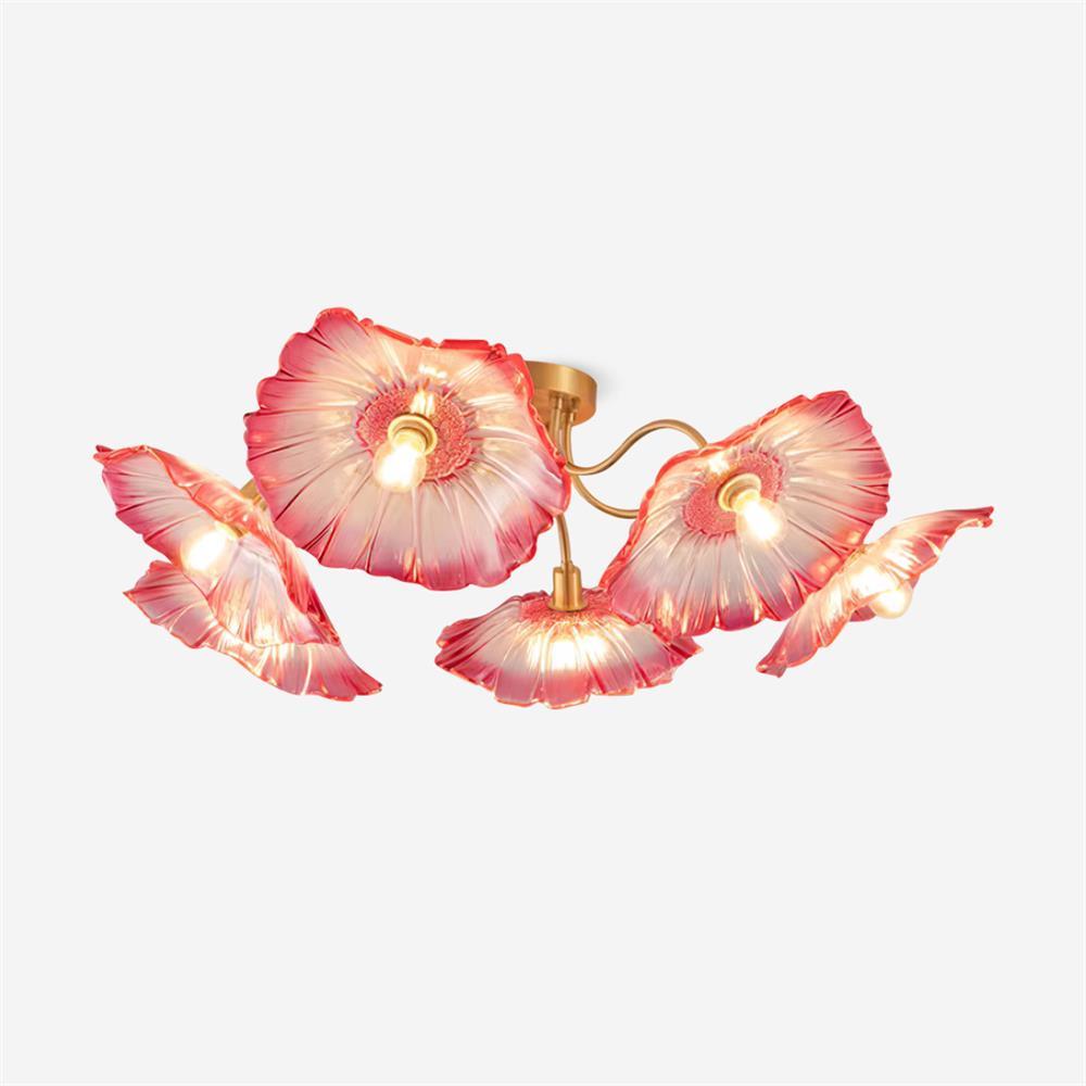 Murano Glass Flowers Ceiling Light — product view 1