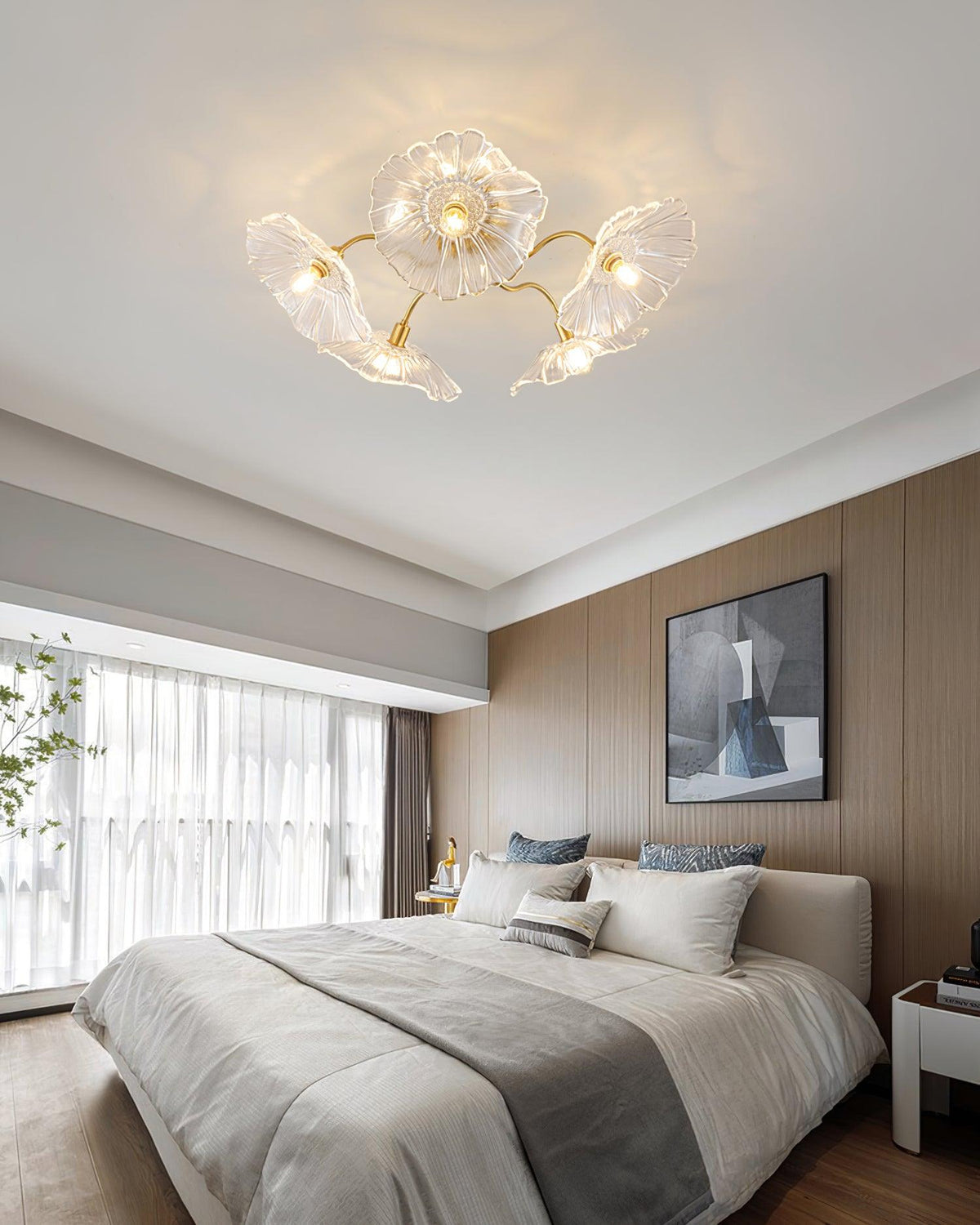 Murano Glass Flowers Ceiling Light — product view 3