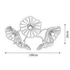 Murano Glass Flowers Ceiling Light — product view 5