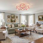 Murano Glass Flowers Ceiling Light — product view 16