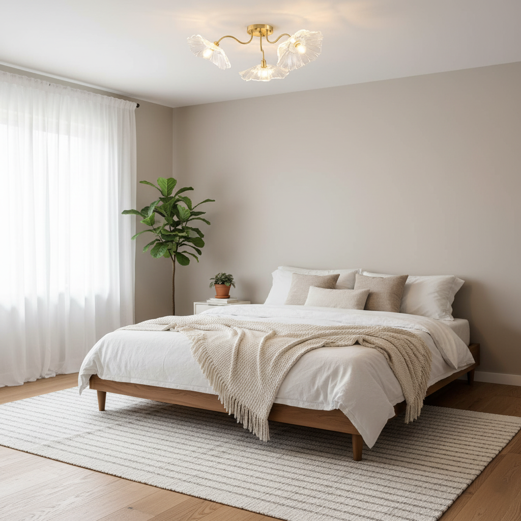 Murano Glass Flowers Ceiling Light — product view 17