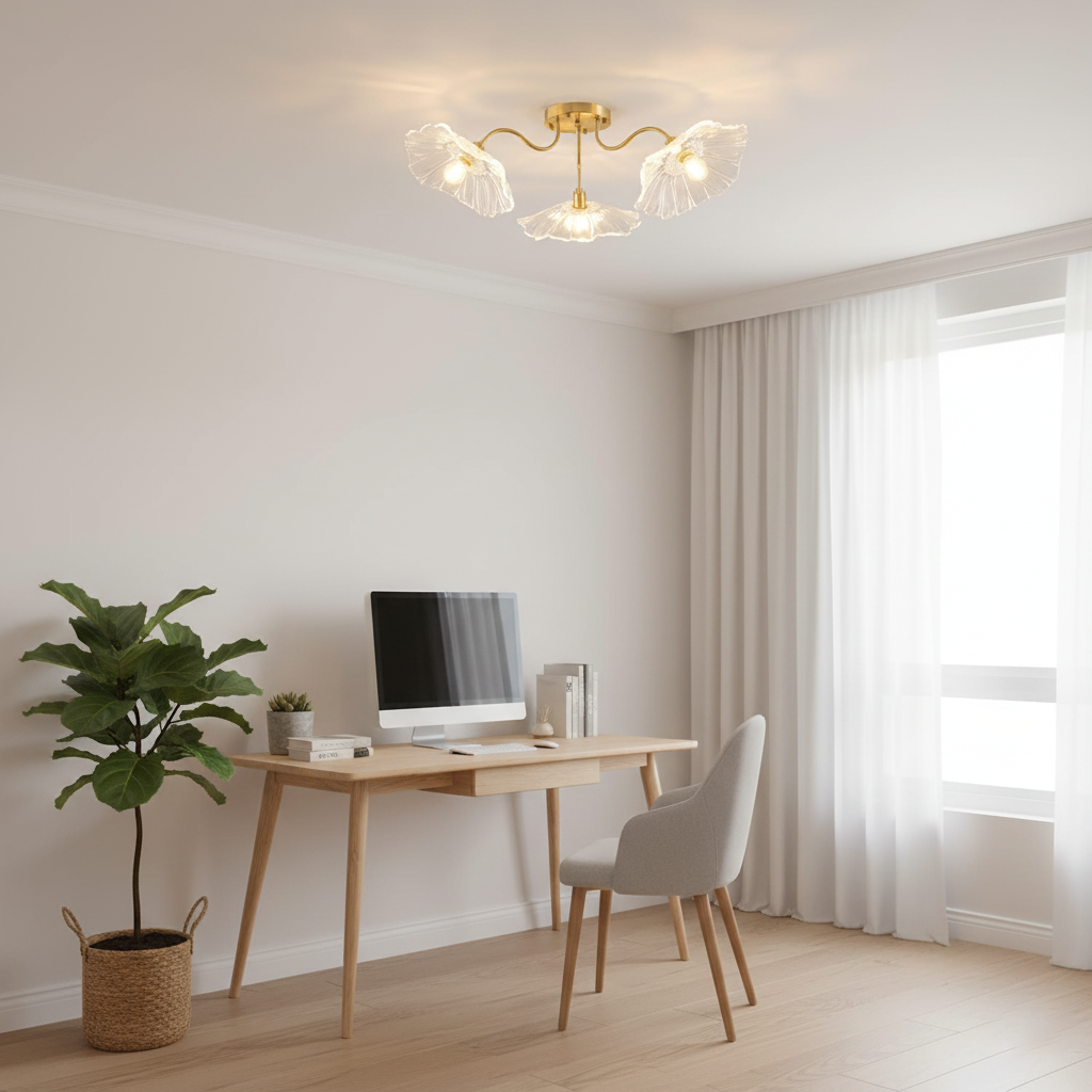 Murano Glass Flowers Ceiling Light — product view 18