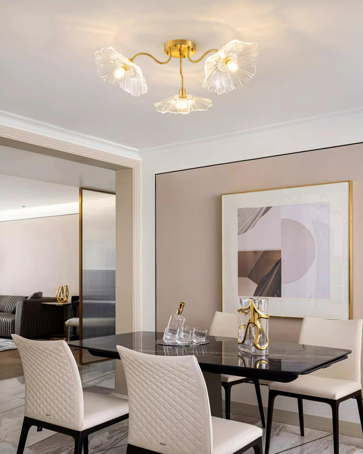 Murano Glass Flowers Ceiling Light — product view 21