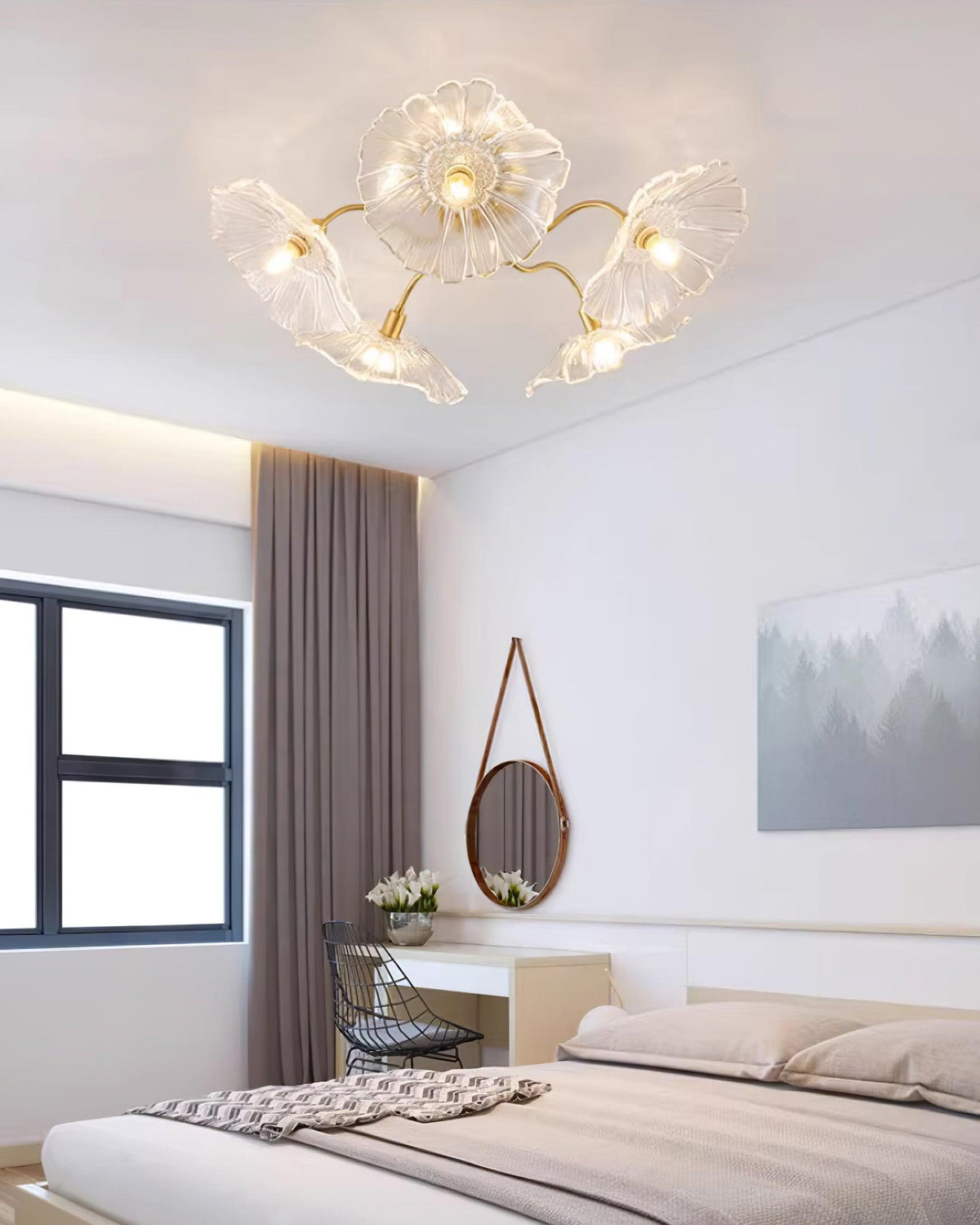 Murano Glass Flowers Ceiling Light — product view 24