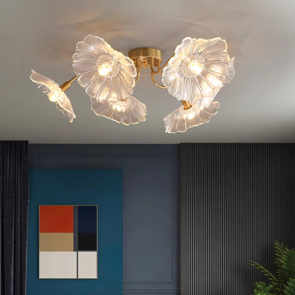 Murano Glass Flowers Ceiling Light — product view 27