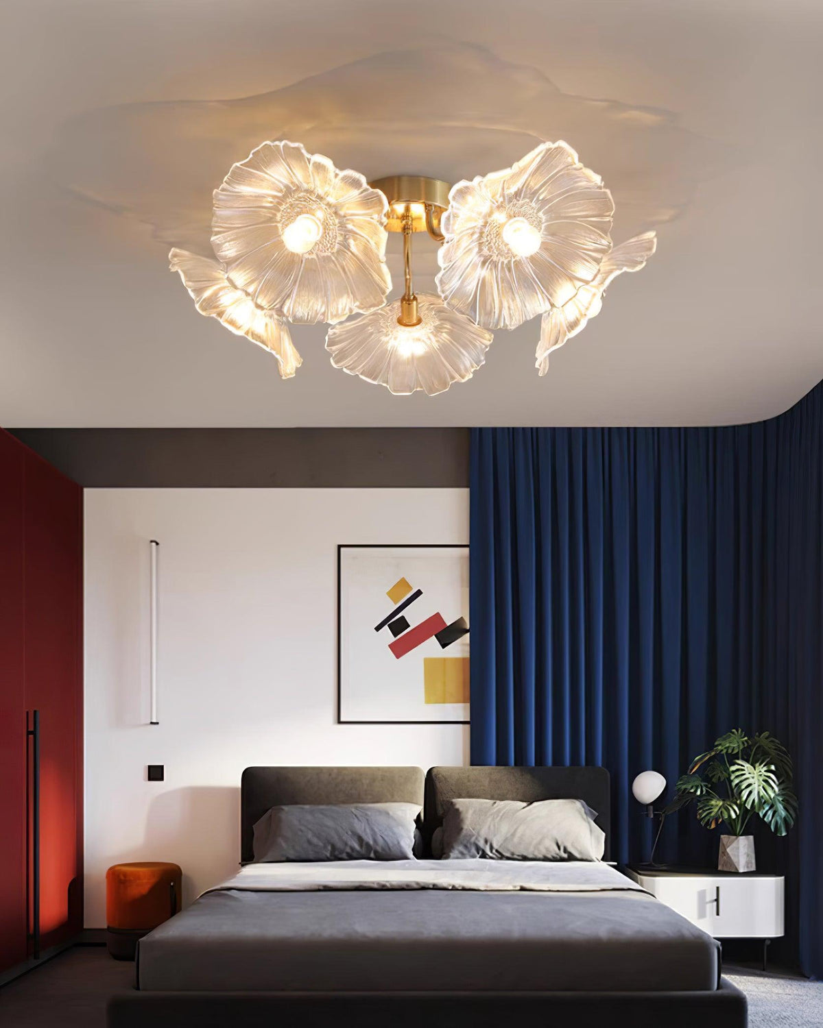 Murano Glass Flowers Ceiling Light — product view 28
