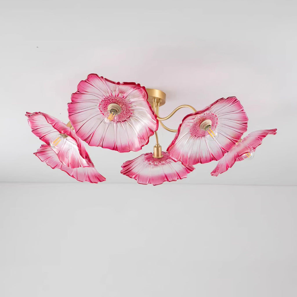 Murano Glass Flowers Ceiling Light — product view 36