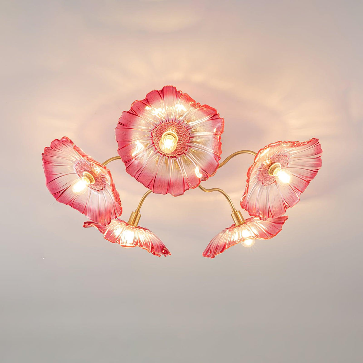Murano Glass Flowers Ceiling Light — product view 40