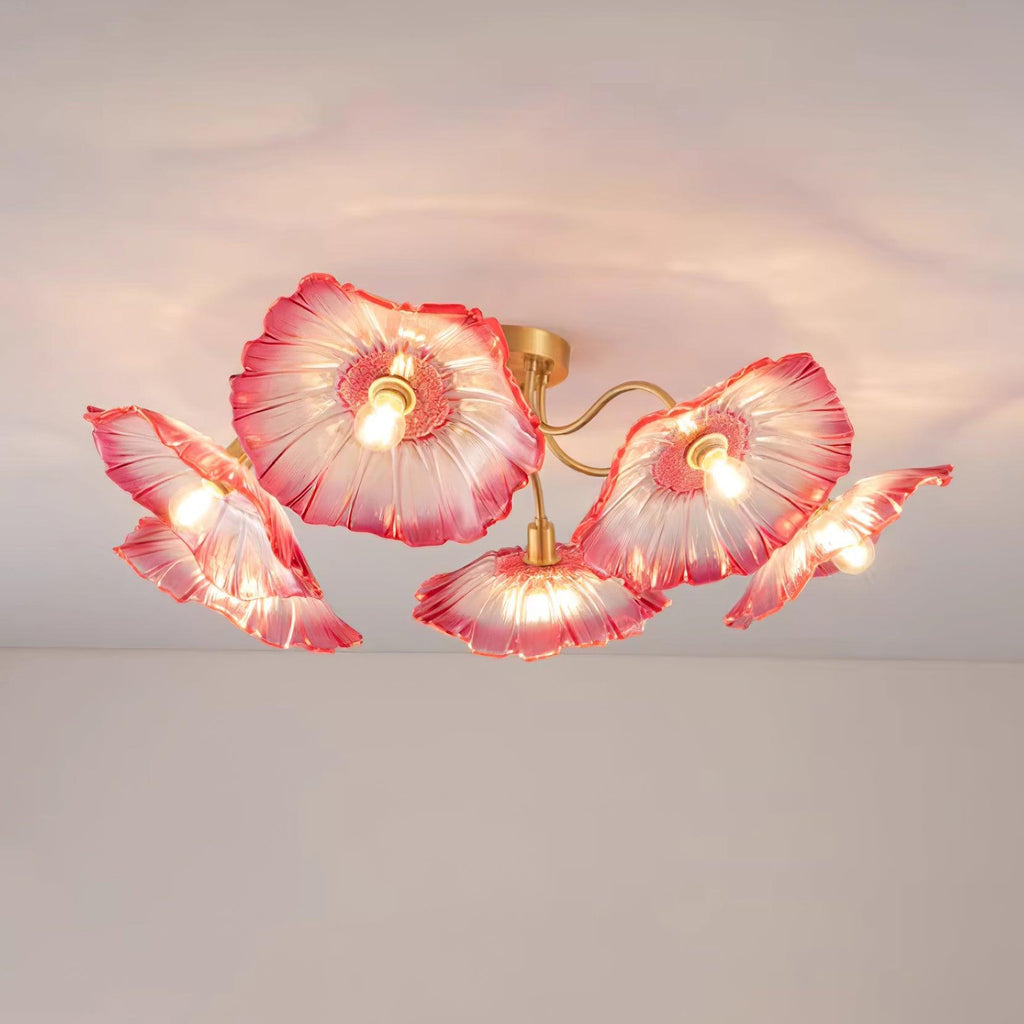 Murano Glass Flowers Ceiling Light — product view 42