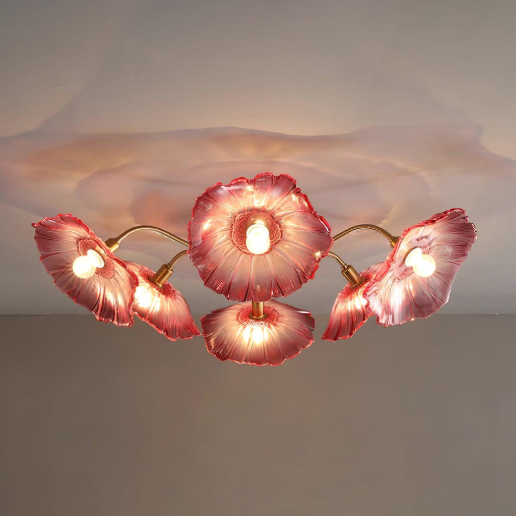 Murano Glass Flowers Ceiling Light — product view 44