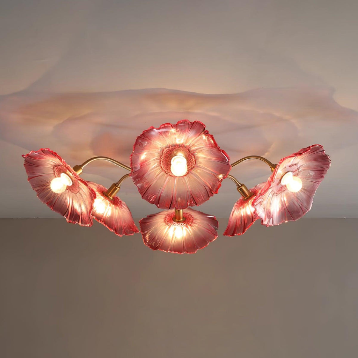 Murano Glass Flowers Ceiling Light — product view 44
