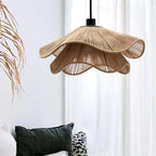 Handmade Straw Hat Metal Pendant Lamp — product view 11
