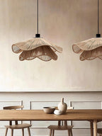 Handmade Straw Hat Metal Pendant Lamp — product view 13
