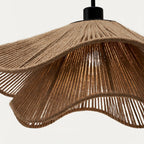 Handmade Straw Hat Metal Pendant Lamp — product view 16