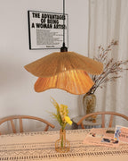 Handmade Straw Hat Metal Pendant Lamp — product view 33
